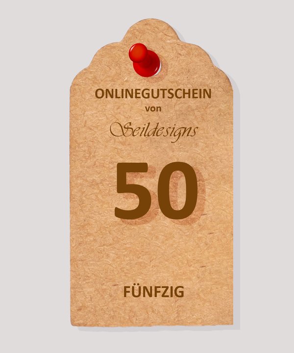 Seildesigns Gutschein 50 €